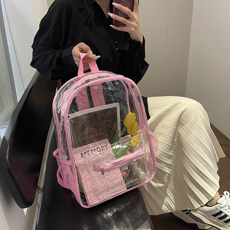 夏季时尚百搭旅行果冻背包