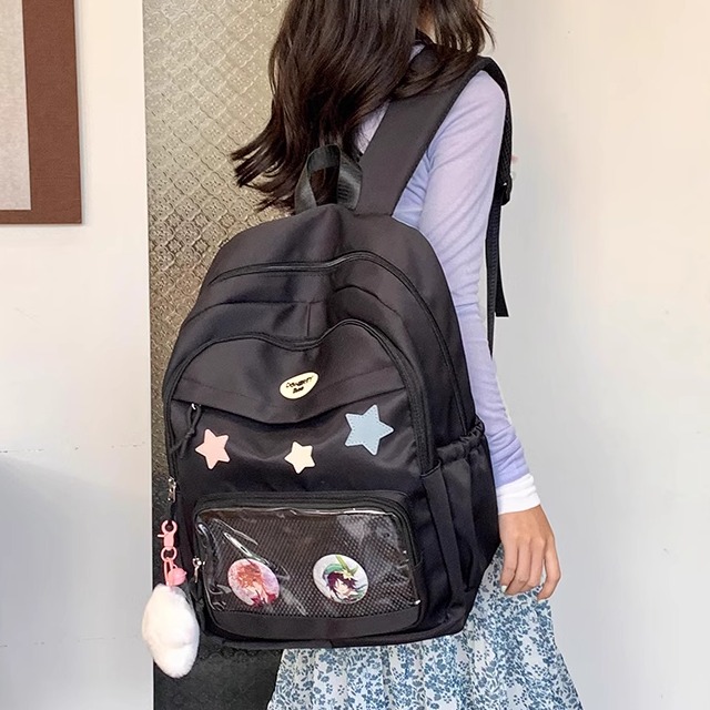 网红超火透明痛包双肩包包女