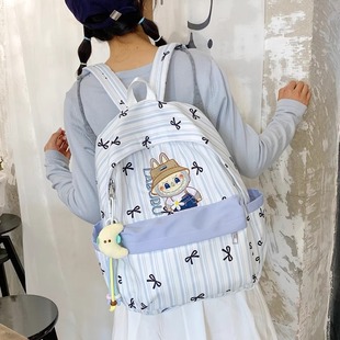 可爱学生书包女式 学院风双肩背包大容量电脑包 包包2025新款 潮时尚