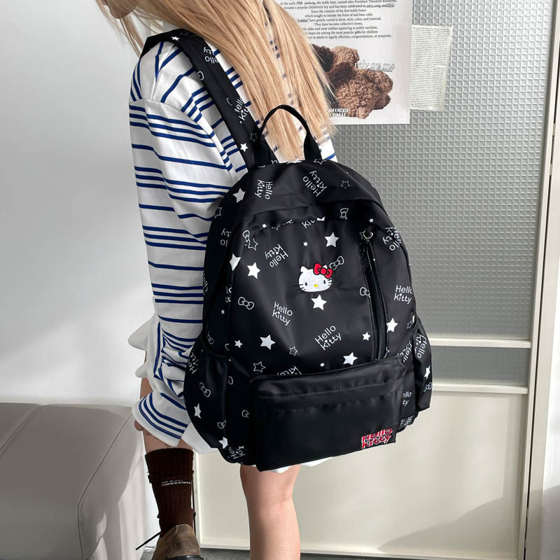 百搭ins韩国卡通背包女高颜值校园轻便初高中学生书包百搭双肩包