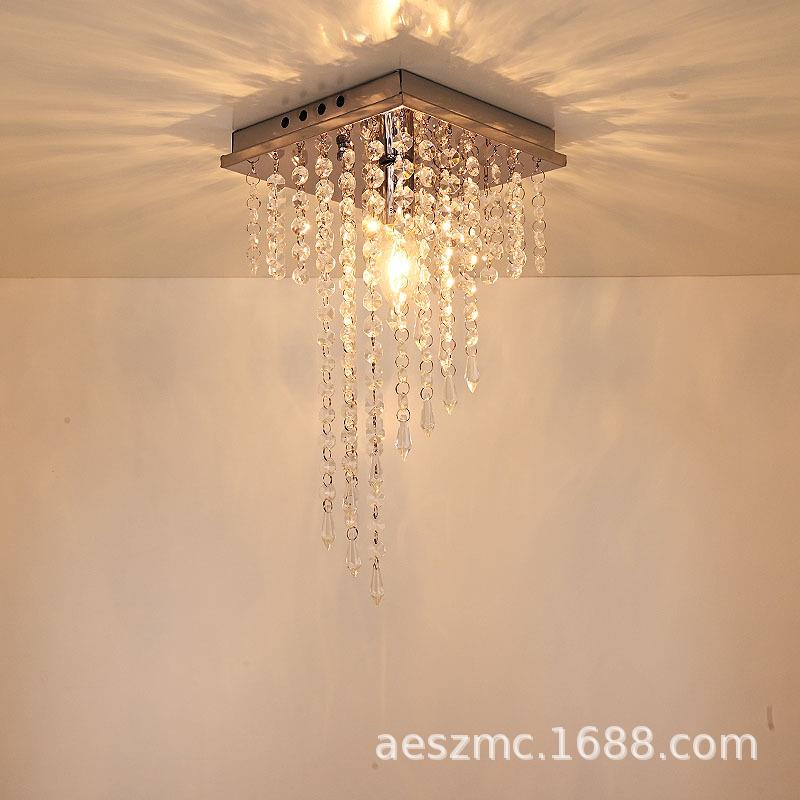 led水晶过道灯 玄关灯圆形走廊灯 中山吸顶灯 酒店玄关 灯饰