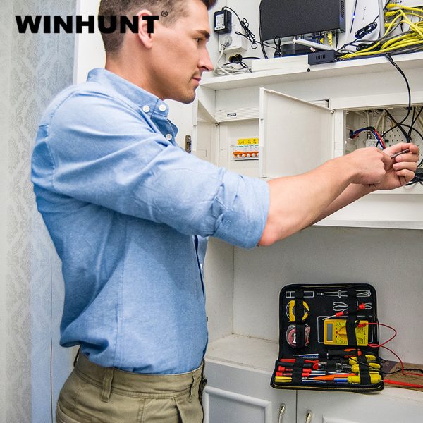 常胜客万用表包工具袋多功能五金维修包便携式板式帆布手提工具包