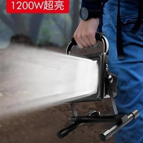 LED强光可充电投光户q外家用应急照明灯露营P手提移动便携支架灯