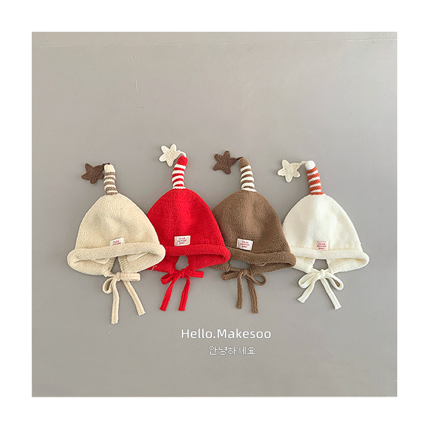 红色宝宝帽子秋冬季保暖护耳帽