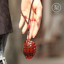 随身把玩印度小T叶紫檀木把玩物 男士 梨香院 富甲天下龟甲手把件