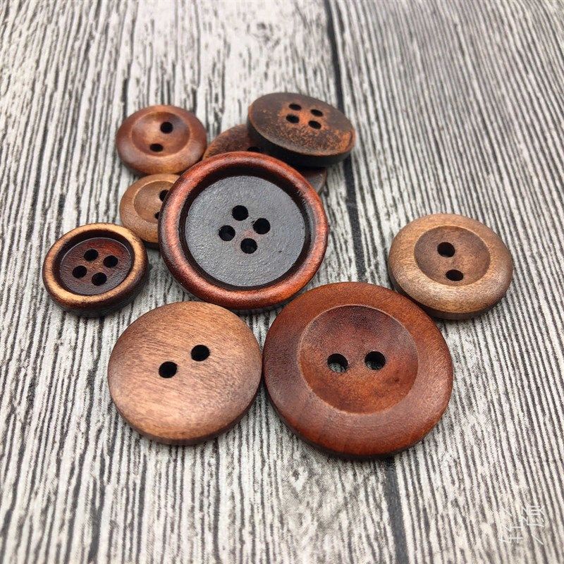 厂家直供天然木头k纽扣倒边细边水洗纽扣儿童扣手工画辅料扣子现,纺织面料/辅料/配套,其他纺织辅料,淘宝优惠券,粉丝福利购,淘宝优惠卷