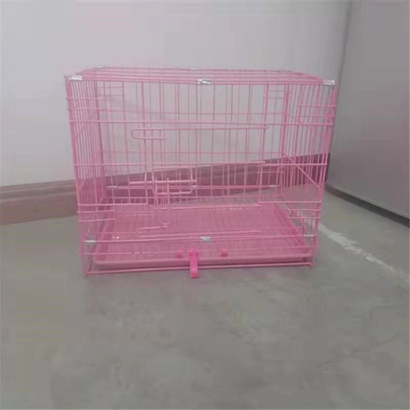 狗笼子泰迪宠物小中型狗笼带厕所加密加粗折叠中小型宠Z物狗笼猫