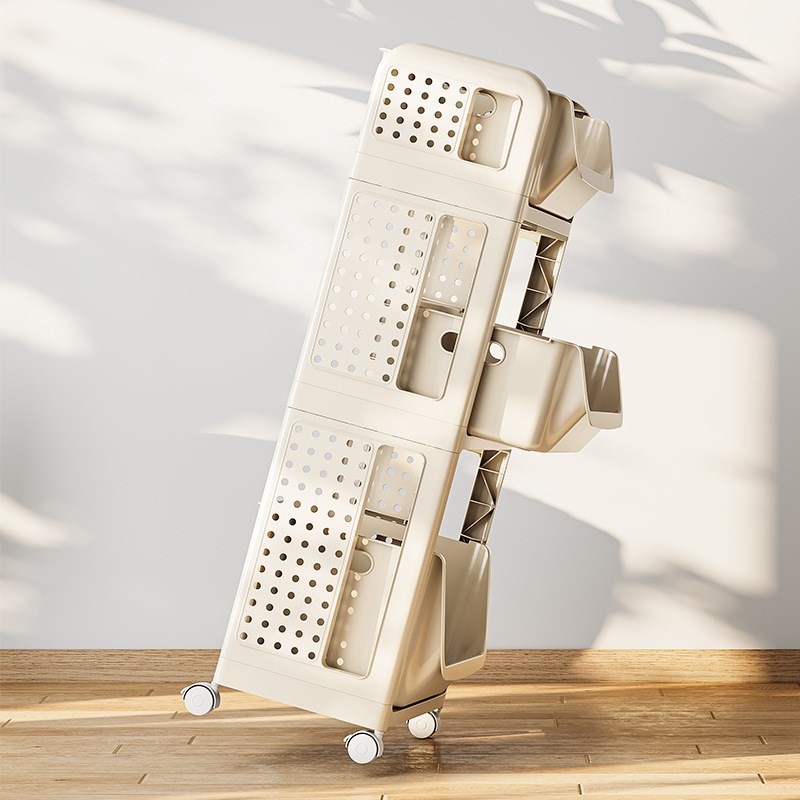 书包置物架e家用可移动小推车书本收纳神器多层桌下放包收纳架书