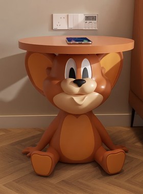 卡通杰瑞客厅沙i发边几电视柜旁边落地G床头柜装饰品搬家送礼物摆