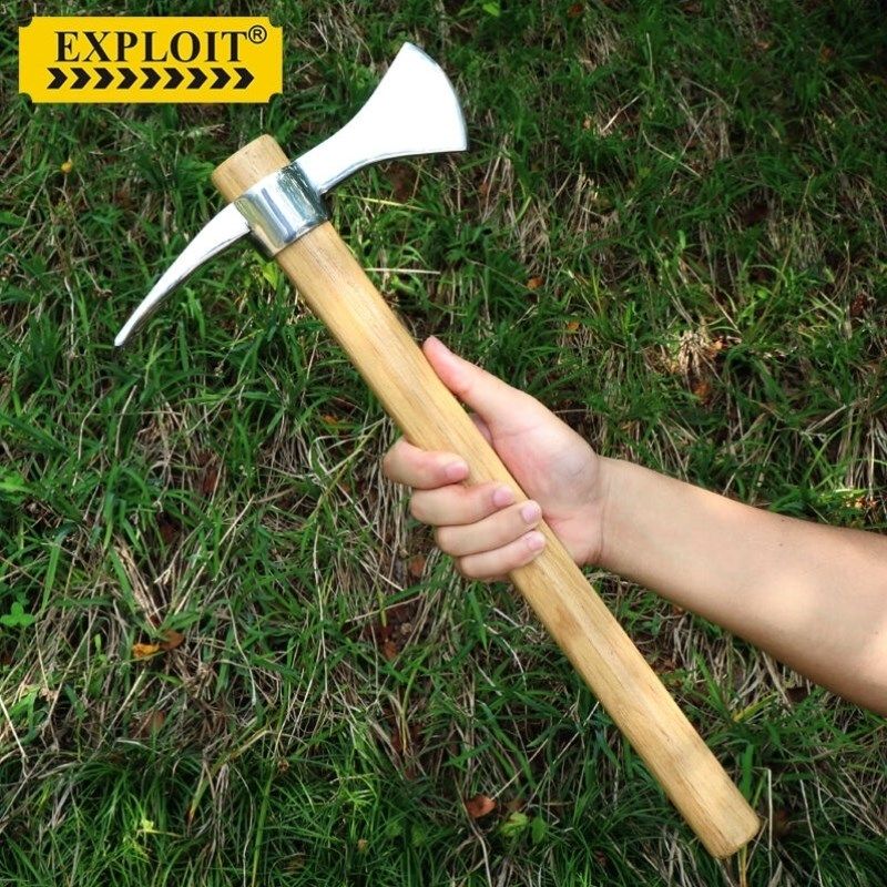 开拓EXPLOIkT不锈钢小洋镐头高硬度登山挖笋钓鱼镐子小十字斧,农机/农具/农膜,镐,淘宝优惠券,粉丝福利购,淘宝优惠卷