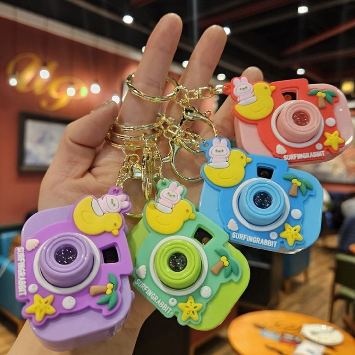 创意卡通迷你投影相机钥匙扣儿童相机图案童玩具迷你精品礼物