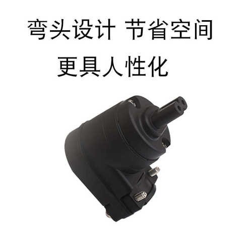 hifi发烧级电源插头8字尾插头音响L型弯头箱线材接线端子紫铜镀金