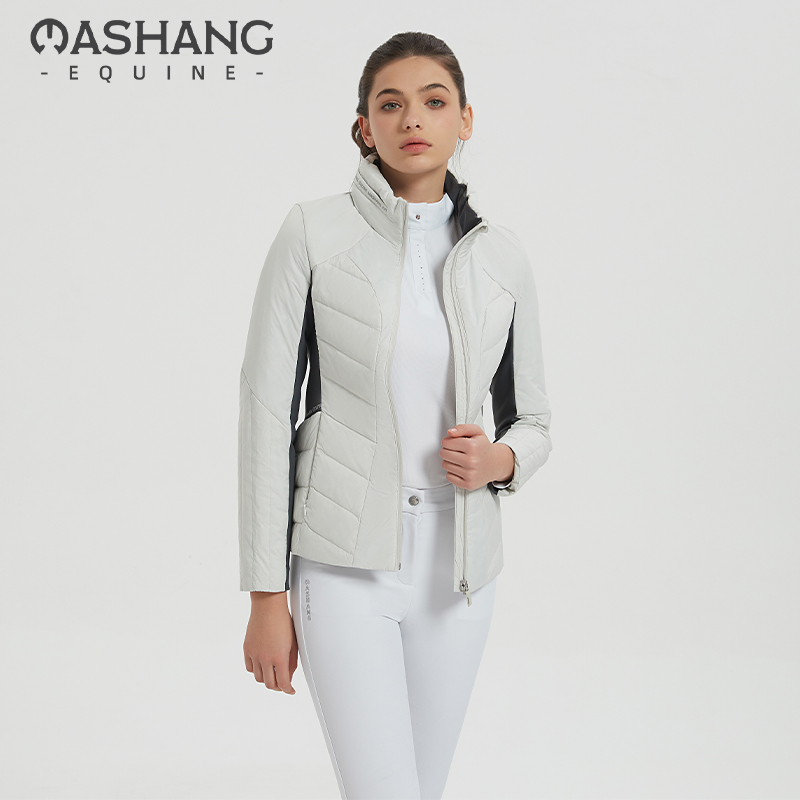 玛尚驿客女款秋冬气凝胶鹅绒服女时尚休闲骑马羽绒服ERW517
