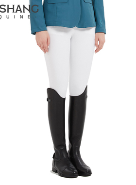 Mashang Equine牛皮马术长靴骑士马靴女障碍赛马术靴男骑马装备