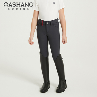 备WKK109 比赛训练专业马术装 Mashang Equine儿童秋冬加绒半胶马裤