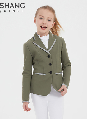 Mashang Equine儿童气凝胶马术西服骑马比赛训练装备SKK303