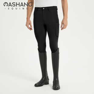 超薄竖拉链半胶透气专业马术裤 夏季 KGM101N Equine男款 Mashang