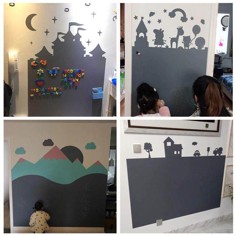 黑板墙贴用环保磁性墙膜可移除儿童房墙贴墙面装饰白板涂鸦贴纸,家居饰品,软装墙贴,淘宝优惠券,粉丝福利购,淘宝优惠卷