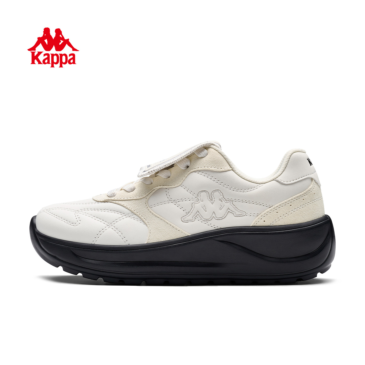 Kappa女鞋运动鞋2026春季新款厚底增高足球休闲鞋软底超火板鞋子,运动鞋new,运动休闲鞋,淘宝优惠券,粉丝福利购,淘宝优惠卷