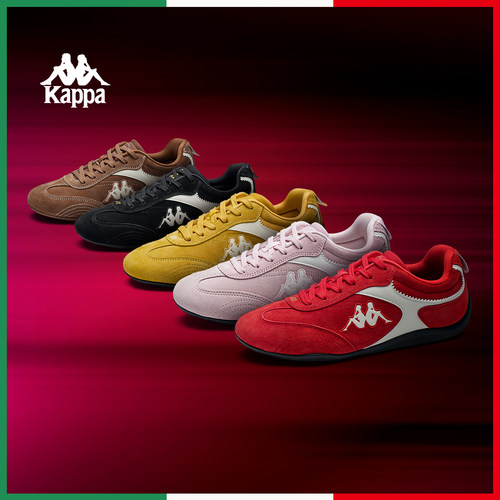 Kappa女鞋赛车鞋红色德训鞋子女