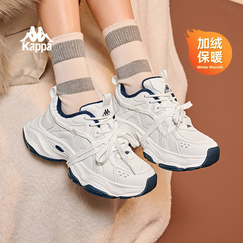 kappa卡帕加绒冬季棉鞋运动鞋女