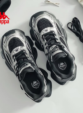 Kappa女鞋运动鞋女款2026春夏新款厚底增高老爹鞋网面透气休闲鞋