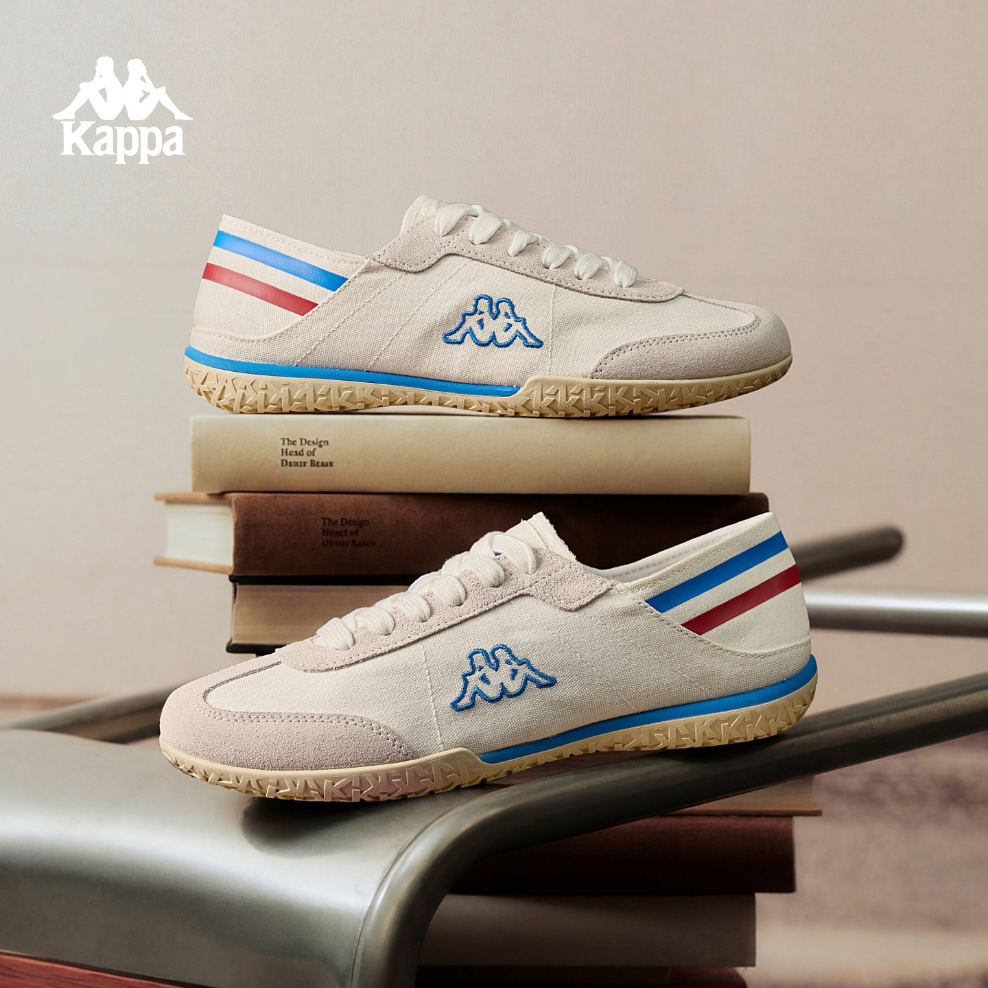 Kappa德训鞋女春季新款2026百搭休闲轻便情侣男鞋小白鞋便装板鞋