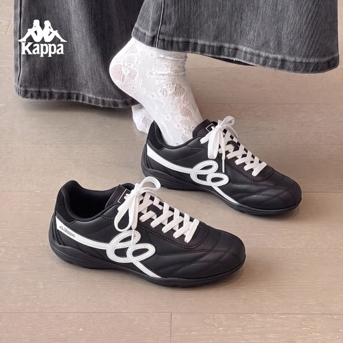 KappaK520黑色复古德训鞋子男女
