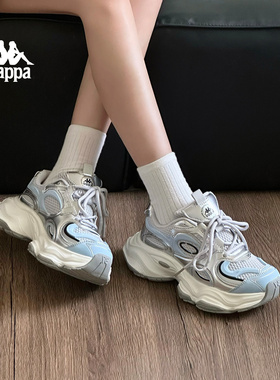 Kappa女鞋老爹鞋女款2025新款爆款秋冬厚底巨好看休闲运动鞋子女