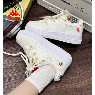 板鞋 休闲运动鞋 女2025新款 秋冬学生厚底小白鞋 子女 爆款 Kappa女鞋