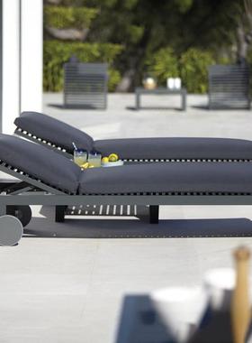 外躺椅床 别墅酒店户83239花园游泳池躺 室沙外防水防晒滩躺床