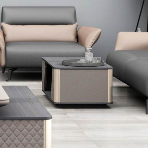 轻商奢公司公接待98089会客小方桌子用板客厅式办室沙发小茶几