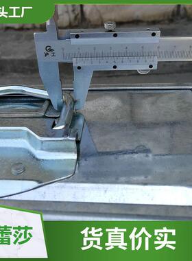 金属周箱镀 加锌钢板带厚把手可堆码转存放五金配件 铁质周转箱