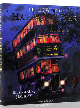 进口英文原版 哈利波特与阿兹卡班的囚徒 精装插图版 Harry Potter and the Prisoner of Azkaban JK罗琳 彩绘版 艺术画册 现货