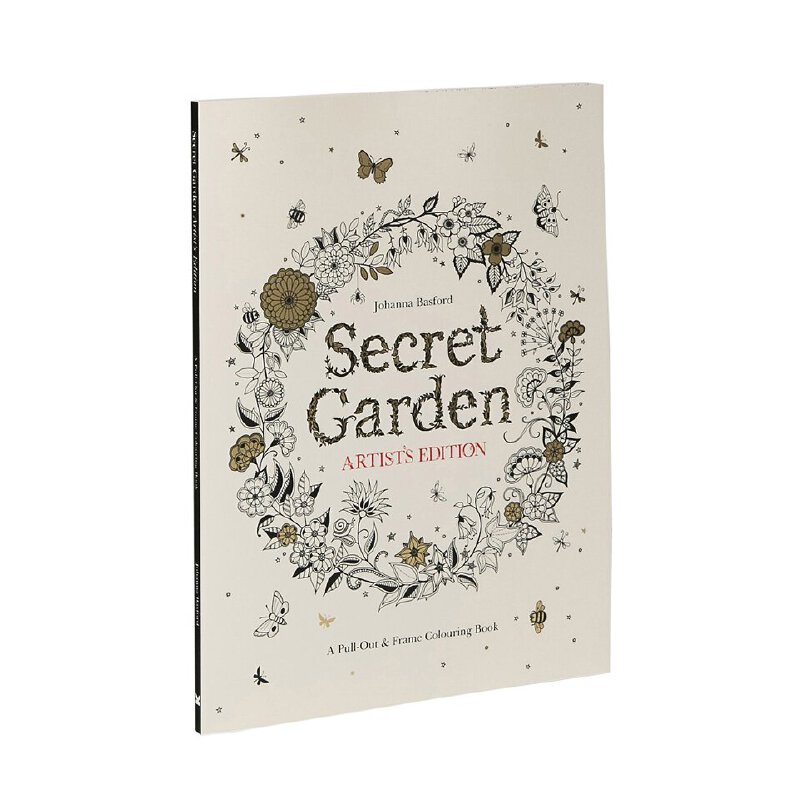 现货 进口英文原版 Secret Garden 艺术家典藏版  秘密花园填色书 艺术家版 大开本  正版收藏