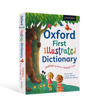 进口英文原版 Oxford First Illustrated Dictionary 牛津幼儿全彩插画版单字词典 现货