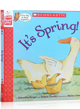 进口英文原版 It's Spring! 春天来啦 Scholastic Story Play系列 精装 角色扮演互动游戏 儿童情感启蒙亲子绘本 现货