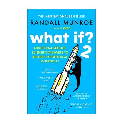 进口英文原版 那些古怪又让人忧心的问题续作 What If?2  科学妙答第2部 门罗兰道尔 Randall Munroe 现货 海外直订sh