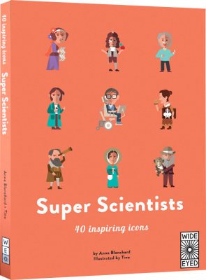 进口英文原版 Super Scientists 40 Inspiring Icons 超级科学家 40个鼓舞人心的偶像 霍金 爱因斯坦 科学名人小百科绘本图画书