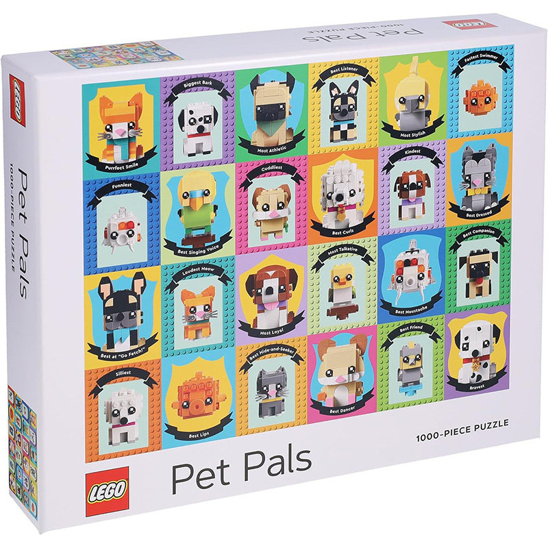 进口英文原版 LEGO Pet Pals 1000-Piece Puzzle 乐高宠物伙伴 1000块拼图 周边 现货