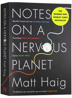 进口英文原版 Notes on a Nervous Planet 焦虑星球笔记 马特海格 MattHaig 活下去的理由续篇 抑郁症自我管理 情绪心理调节 现货