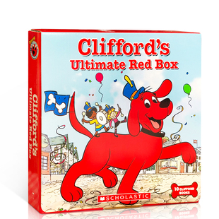 进口英文原版 Clifford Ultimate Red Box 10Books 大红狗受欢迎的故事10本套装 儿童启蒙图画故事书 甜蜜温馨幽默绘本 现货