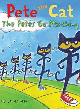 进口英文原版 Pete the Cat 皮特猫 The Petes Go Marching 现货