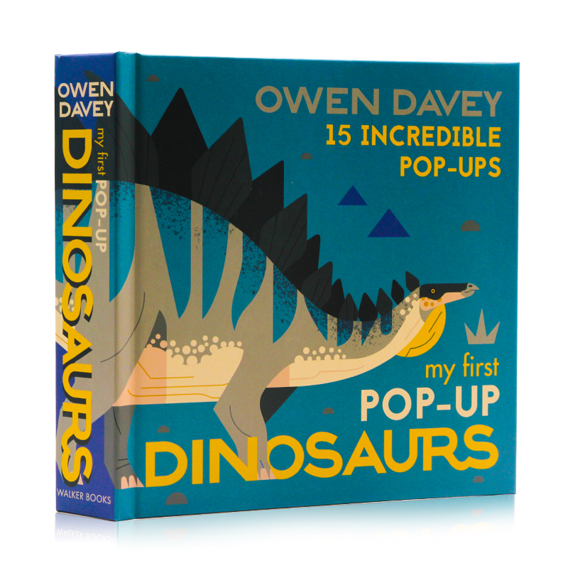 进口英文原版 我的恐龙立体书 Owen Davey插画 My First Pop-Up Dinosaurs 现货