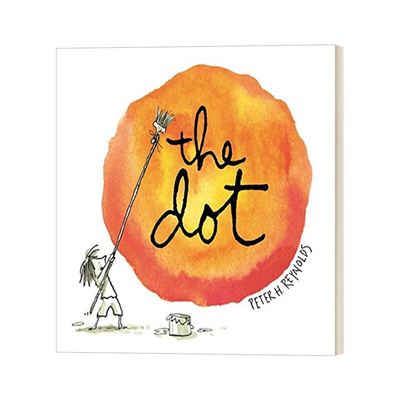 进口英文原版 The Dot 点 儿童家庭教育精装绘本 Peter H. Reynolds 彼德雷诺兹 Creatrilogy  现货