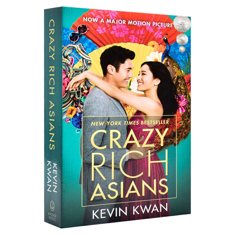 进口英文原版 摘金奇缘 疯狂的亚洲富豪  Crazy Rich Asians Movie Tie in 同名电影封面 新加坡作家 Kevin Kwan 畅销小说图片
