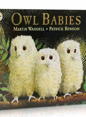 进口英文原版绘本 Owl Babies 猫头鹰宝宝 廖彩杏推荐书单儿童书籍 0-3-6岁 启蒙亲子阅读晚安故事书