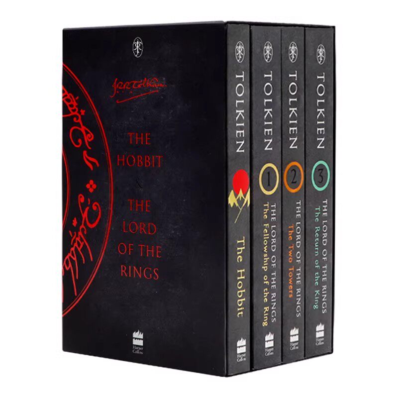 进口英文原版 The Hobbit and The Lord of the Rings Boxed Set 指环王霍比特人4册套装 托尔金魔幻小说 现货 海外直订sh