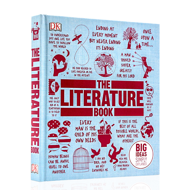 进口英文原版 The Literature Book DK人类的思想百科丛书 图文解读经典文学作品 Big Ideas Simply Explained DK文学百科全书