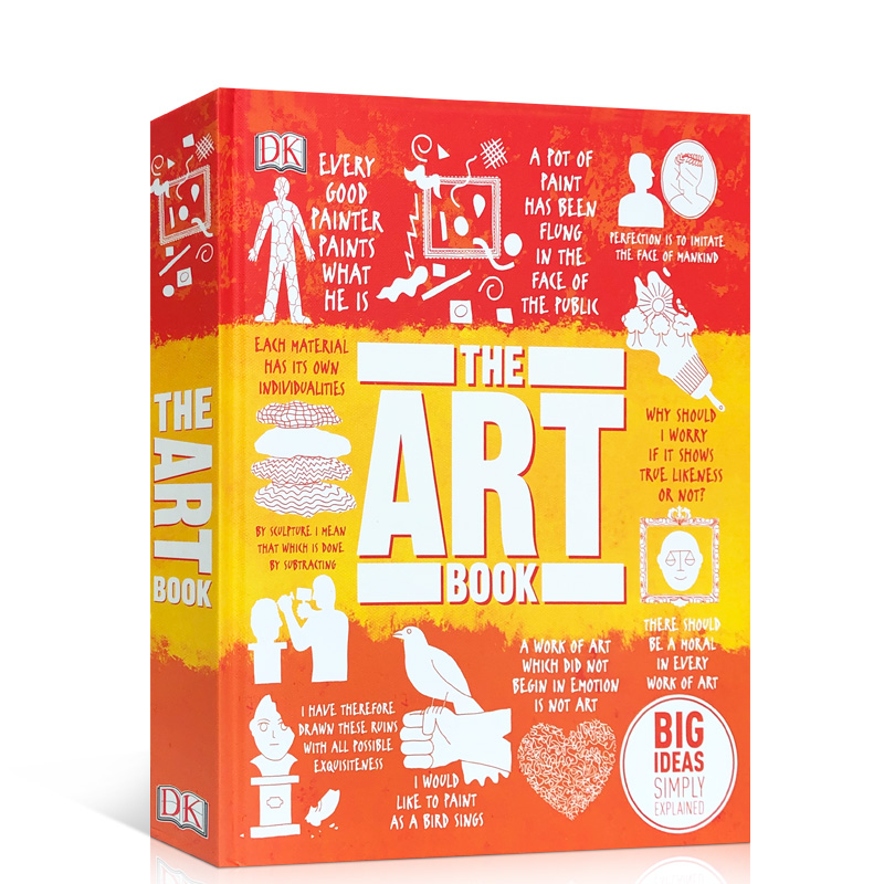 进口英文原版 DK人类的思想百科丛书 The Art Book DK 艺术百科图解 学科科普全彩铜版纸精装 Big Ideas Simply Explained 现货